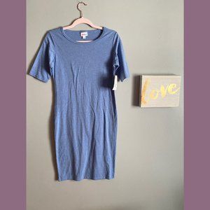 NWT! Lularoe | Solid Light Blue Color w/ Heathered Design Julia | Size: Small